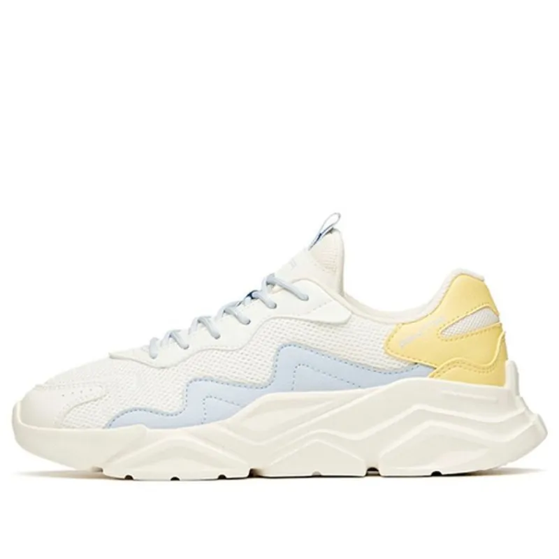 (WMNS) ANTA Life Series Casual Sport Sneakers 'White Blue Yellow' 922048820-7 sold by KicksCrew