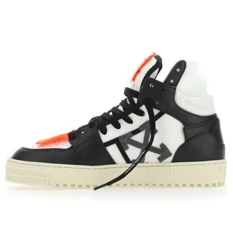 Off-White Off Court 3.0 Leather Canvas 'Black White Orange' OMIA065S23LEA0010110 sold by KicksCrew