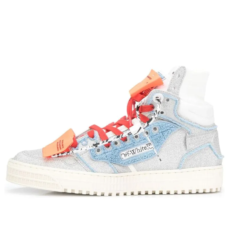 Off-White 3.0 Off-Court High 'Grey Blue Orange' OMIA065S21MAT0017245 sold by KicksCrew