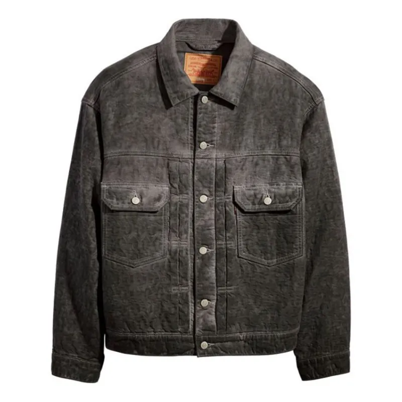 STÜSSY & LEVI'S DYED JACQUARD TRUCKER JACKET | Parallel
