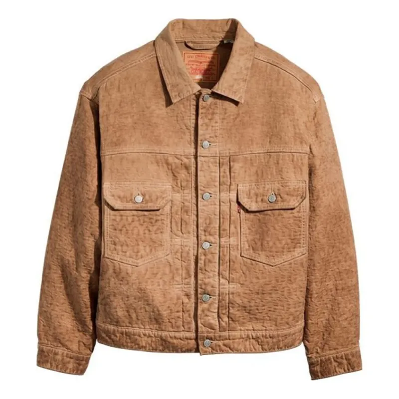 Levi’s dyed jacquard trucker Stüssy & Levi's® Jacquard Trucker Jacket - Brown | Levi's® US