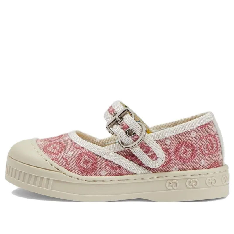 (TD) Gucci Double G Ballet Flat 'Pink White Cotton' 681373-U4G20-6848 sold by KicksCrew