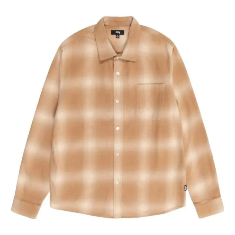 Stussy Bay Plaid Shirt 'Tan' 1110292-TAN sold by KicksCrew