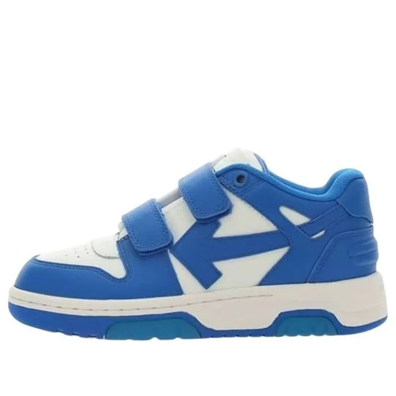 (WMNS) Off-White Out Of Office Leather Sneakers 'Blue White' OBIA008F22LEA001145 sold by KicksCrew