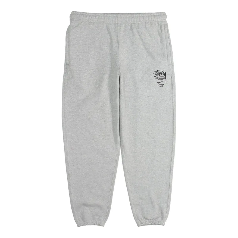 Stussy x Nike NRG ZR Fleece Pants 'Heather Grey' DC4228-050 sold by KicksCrew