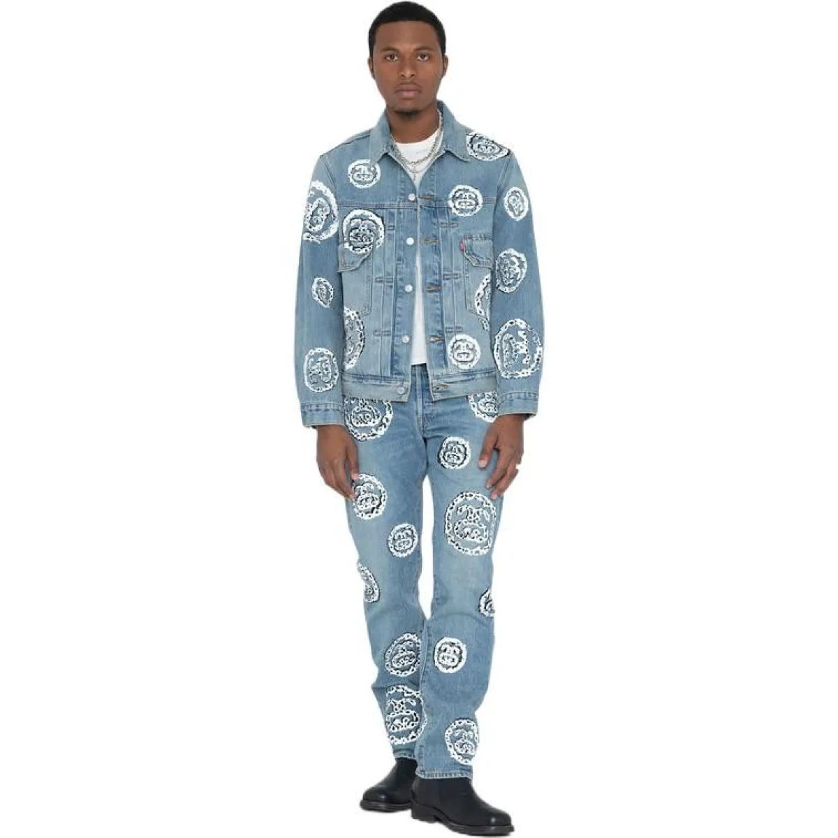 Stussy x Denim Tears Type 2 Jacket 'Light Indigo' 80208168 | Parallel