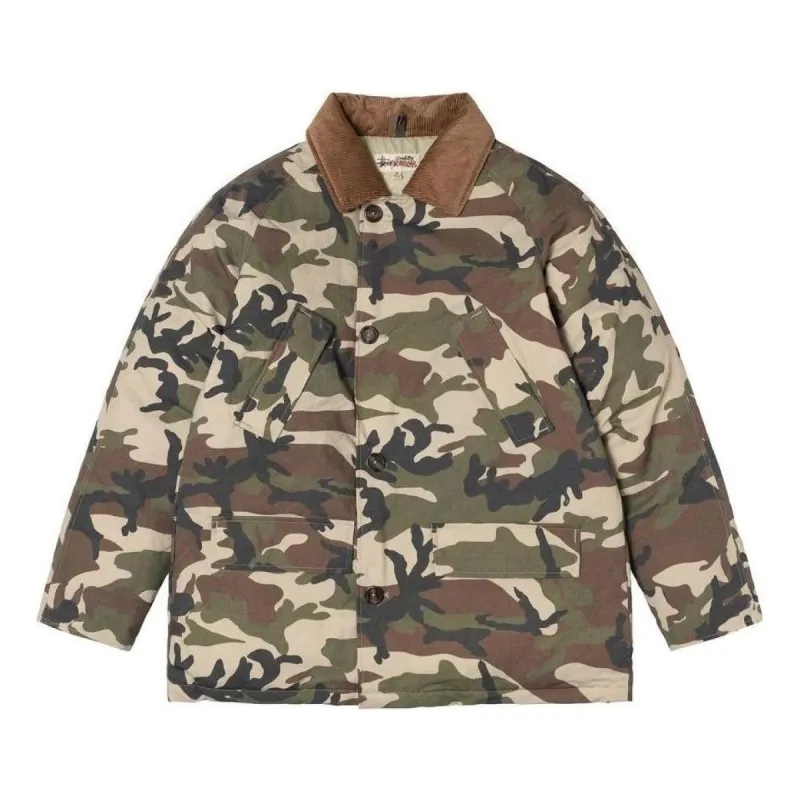 Stussy x Denim Tears Ripstop Down Army Jacket 'Camo' 315296 made by Stussy