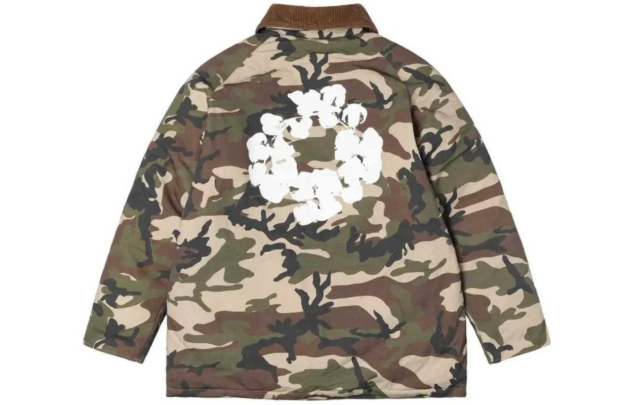 Stussy x Denim Tears Ripstop Down Army Jacket 'Camo' 315296 | Parallel