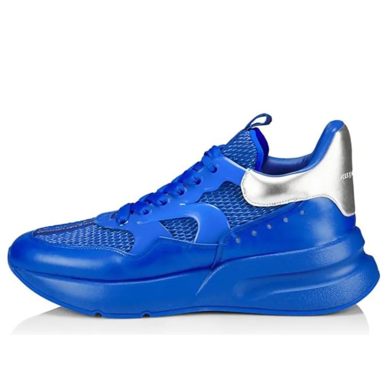 Alexander McQueen Oversized Runner 'Ultramarine Silver' 604281WHRHJ4436 sold by KicksCrew