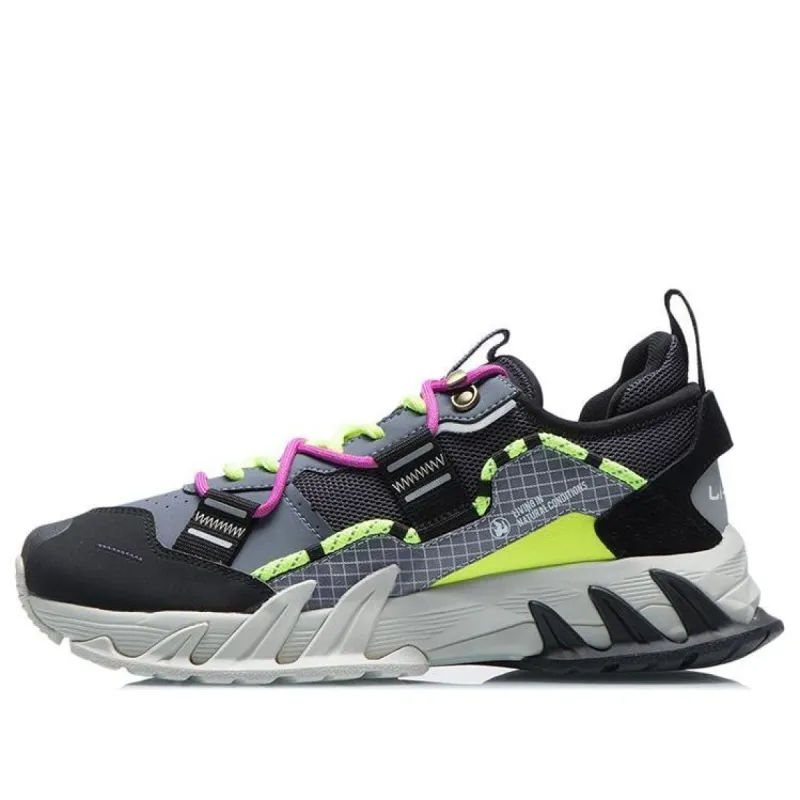 Li-Ning Quanxing Ace 'Black Grey Yellow' ARDR003-4 sold by KicksCrew