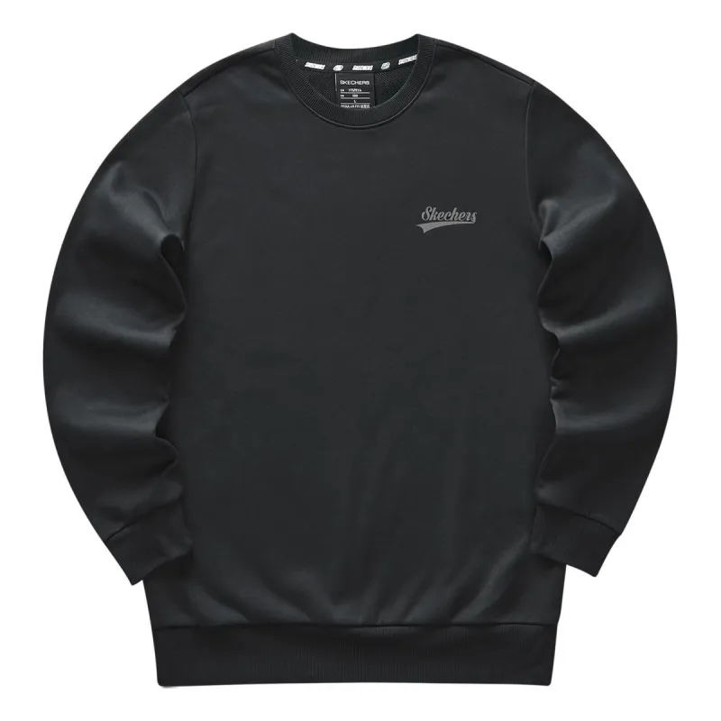 Skechers Colorful Casual Series Knit Crew Sweatshirt 'Black' L323U181-0018 sold by KicksCrew