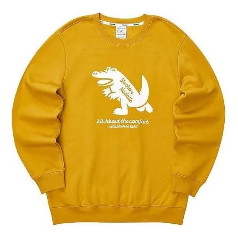 Skechers Casual Graphic Crew Sweater 'Yellow White' L423U074-00UV sold by KicksCrew