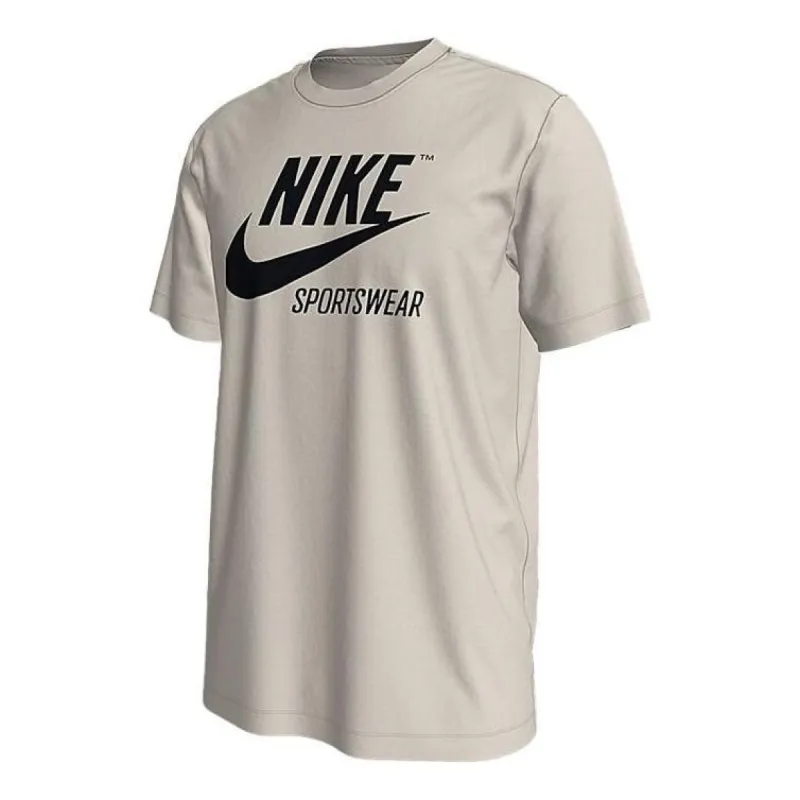 Nike Sportswear Logo T-Shirt 'Grey' BV0627-072 sold by KicksCrew
