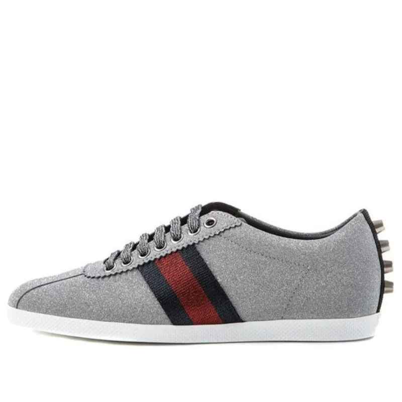 (WMNS) Gucci Web Sneaker 'Glitter Studs' 419544-KW040-8162 sold by KicksCrew