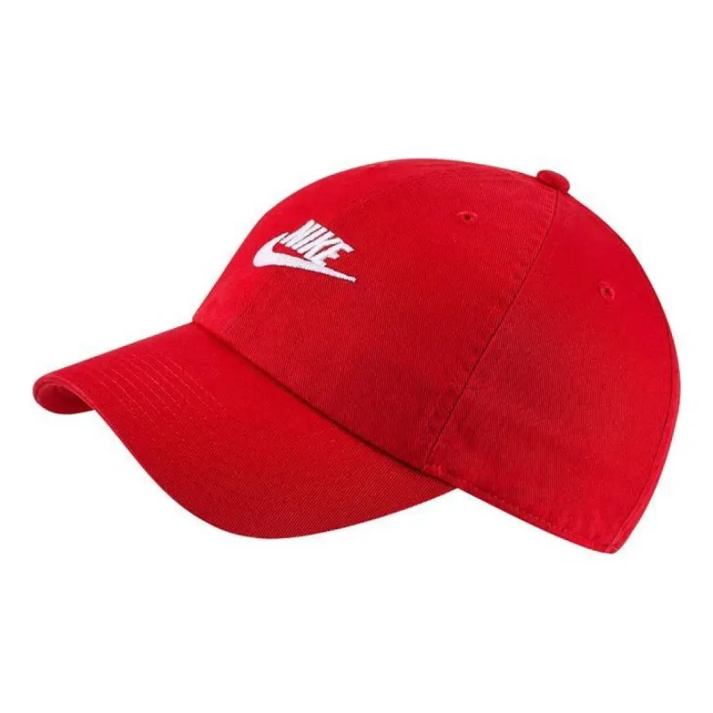 Nike Sportswear Heritage86 Futura Washed Adjustable Back Hat 'Red' 913011-657 sold by KicksCrew