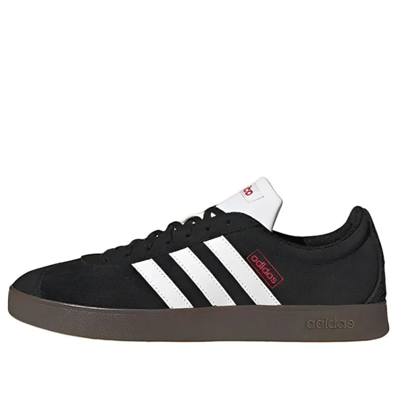 Adidas Vl Court Lifestyle Skate Shoes 'Black White Gum' HQ1801 sold by KicksCrew