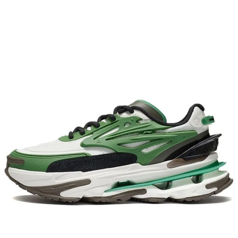 (WMNS) Li-Ning Countflow Wu Xing Xingshan 'Black White Green' AGLR308-4 sold by KicksCrew
