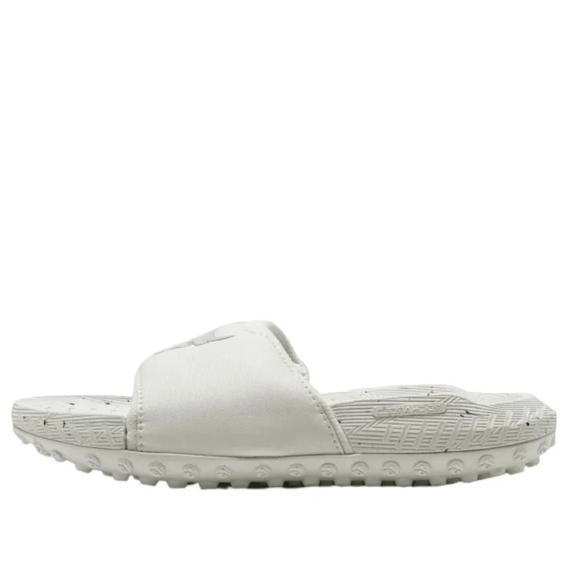 Under Armour Project Rock 3 Slide 'White Halo Grey' 3026034-100 sold by KicksCrew