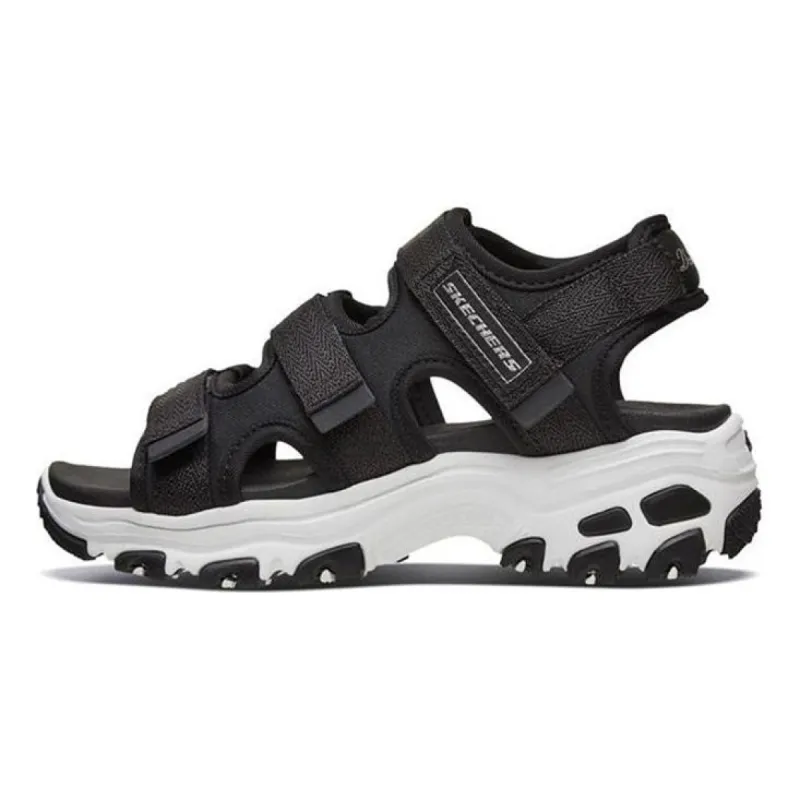 (GS) Skechers D'lites Shoes 'Black White' 998213L-BLK sold by KicksCrew