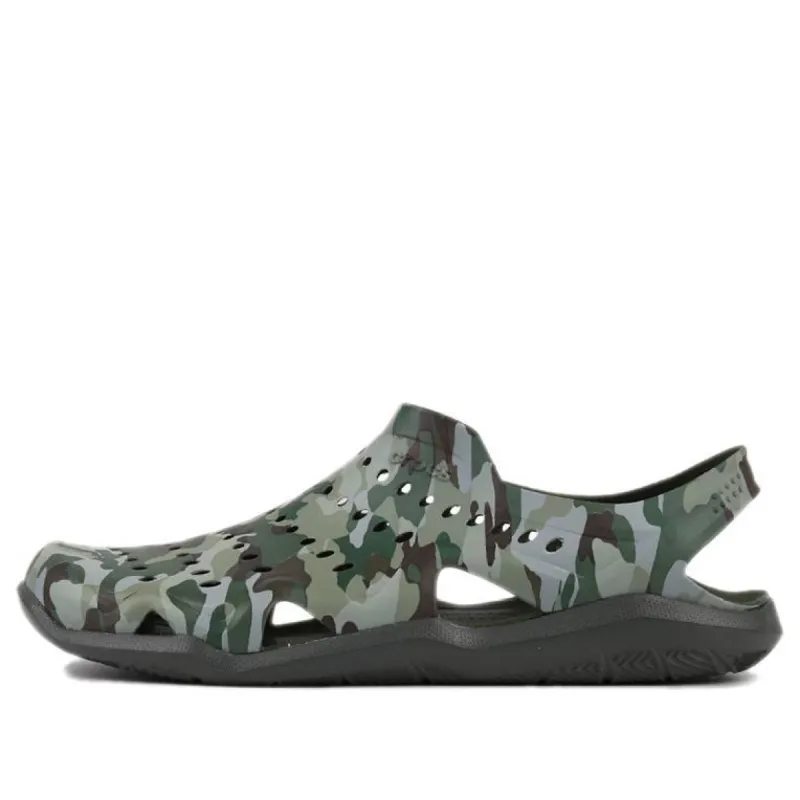 Crocs Swiftwater Camo Wave Sandals 'Green Brown' 206010-97G sold by KicksCrew