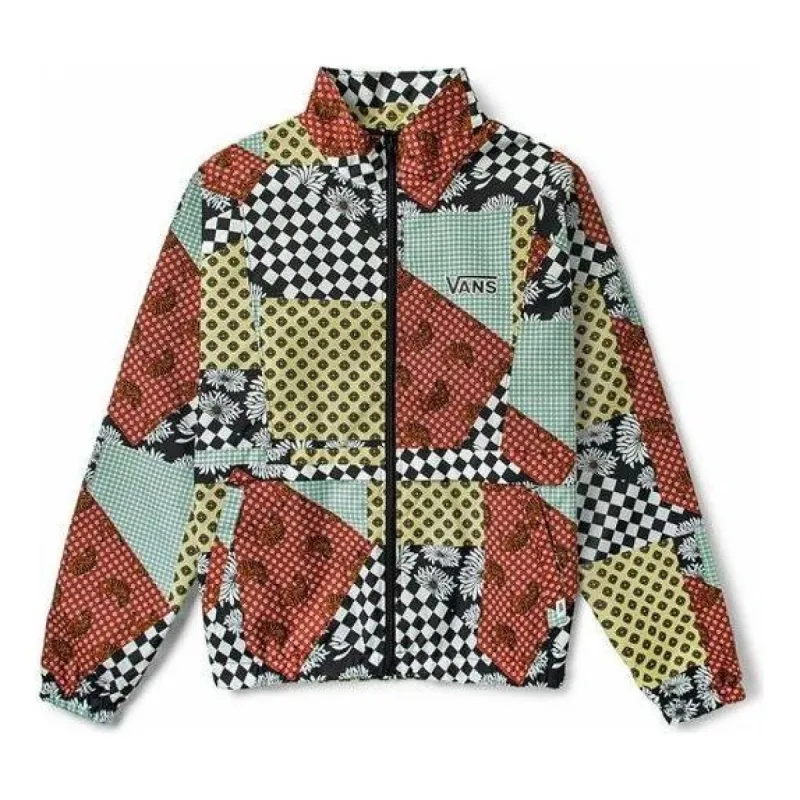 (WMNS) Vans Checkerboard Print Casual Jacket 'Brown Black White' VN0A4RBOZKC sold by KicksCrew