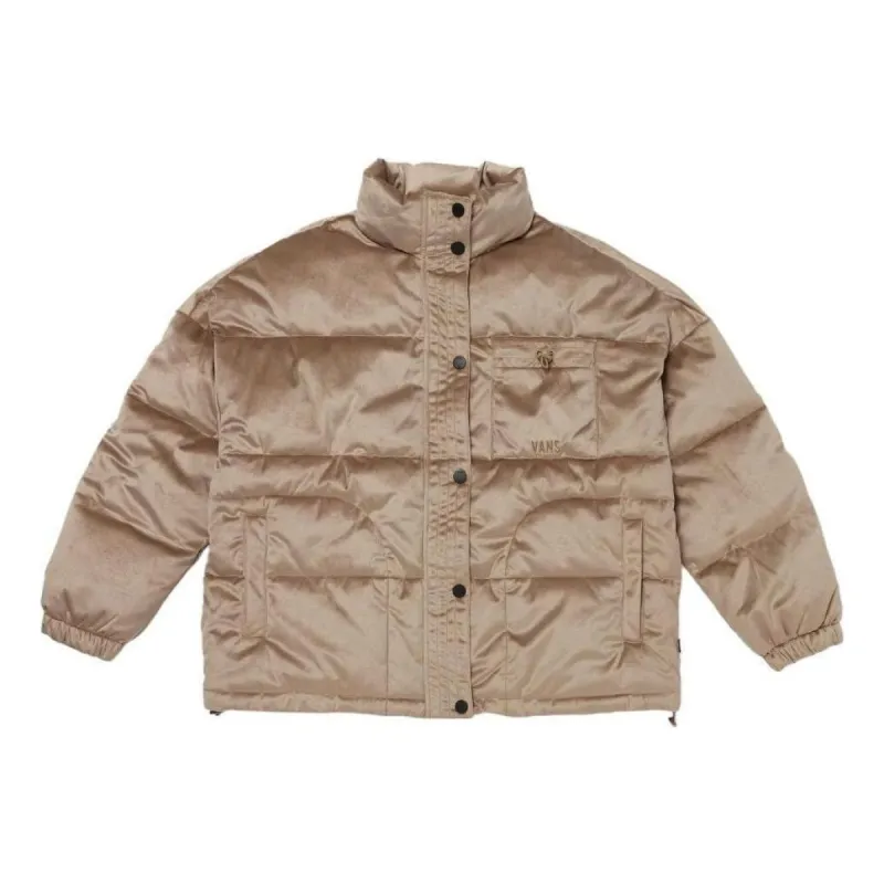 (WMNS) Vans Short Padded Jacket 'Brown' VN000FC2YEH sold by KicksCrew