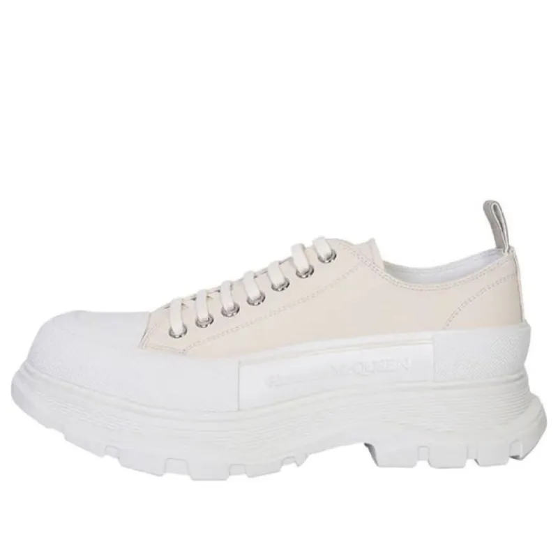 Alexander McQueen Tread Slick Low-Top Sneakers 'Cream Pink White' 705662WHZ627701 sold by KicksCrew