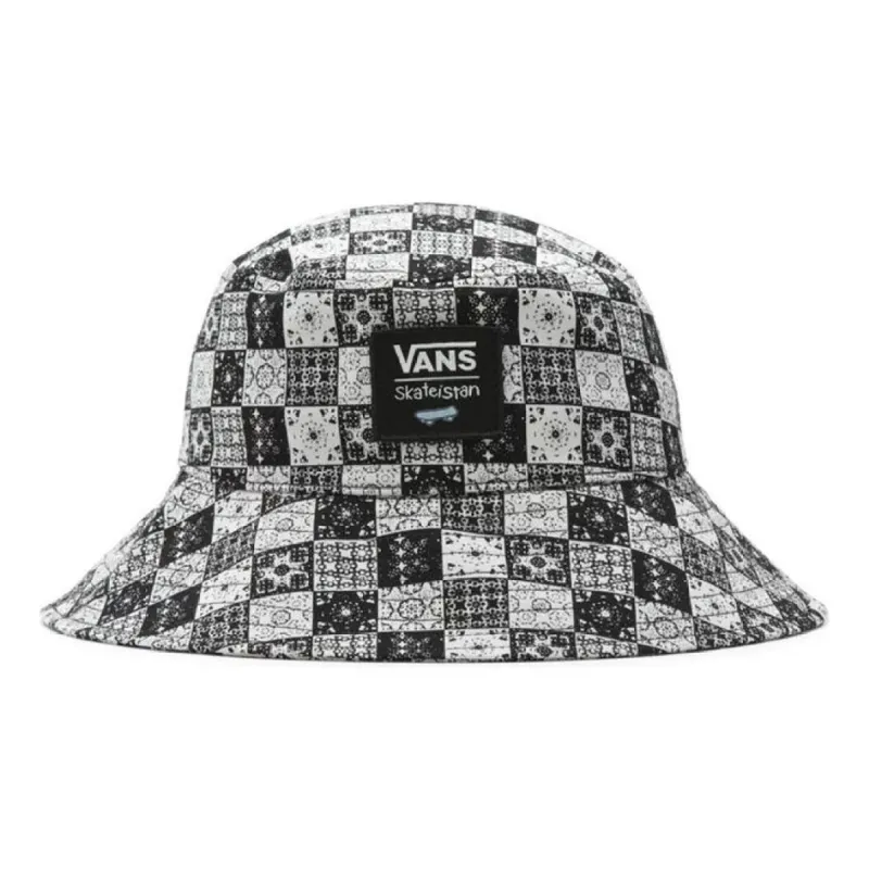(WMNS) Vans x Skateistan Bucket Hat 'Grey Black' VN0A5LF7BLK1 sold by KicksCrew
