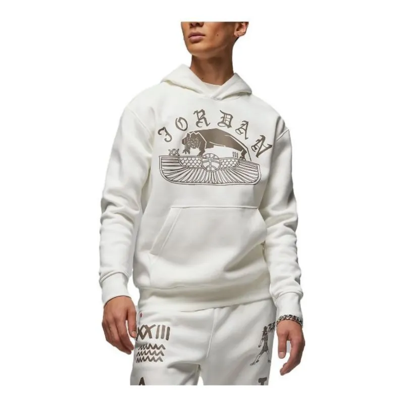 Air Jordan Artist Series by Umar Rashid Flight Fleece Pullover Hoodie 'Sail' DV7572-133 sold by KicksCrew
