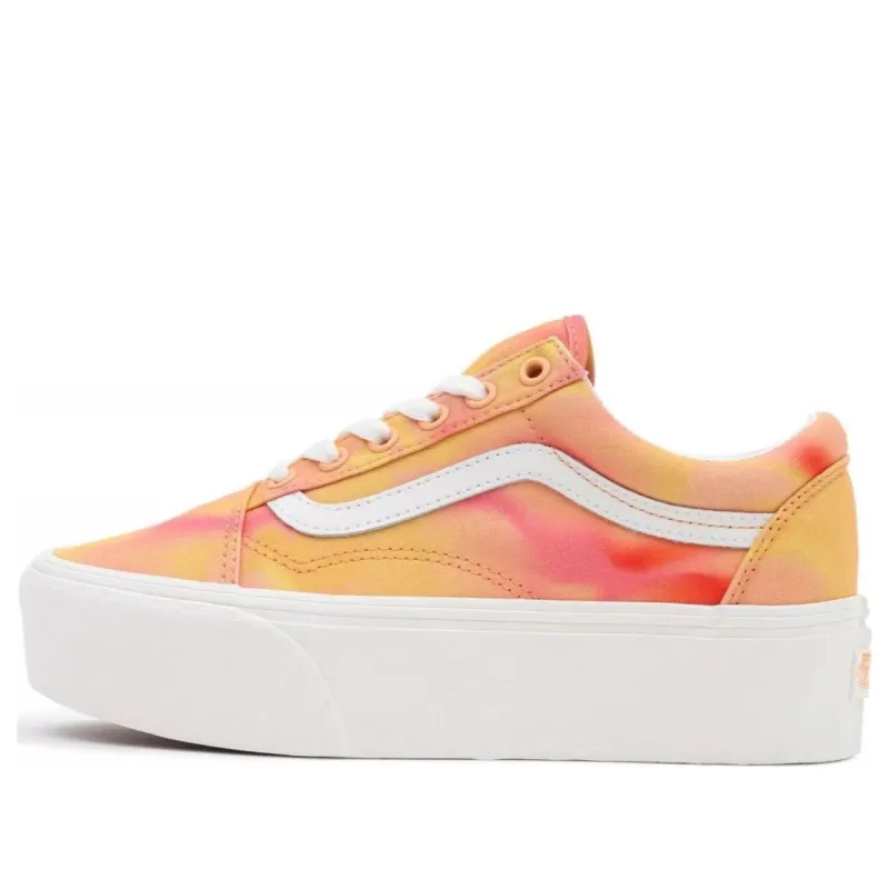 (WMNS) Vans Old Skool Stackform Shoes 'Orange White' VN0A7Q5MORA sold by KicksCrew