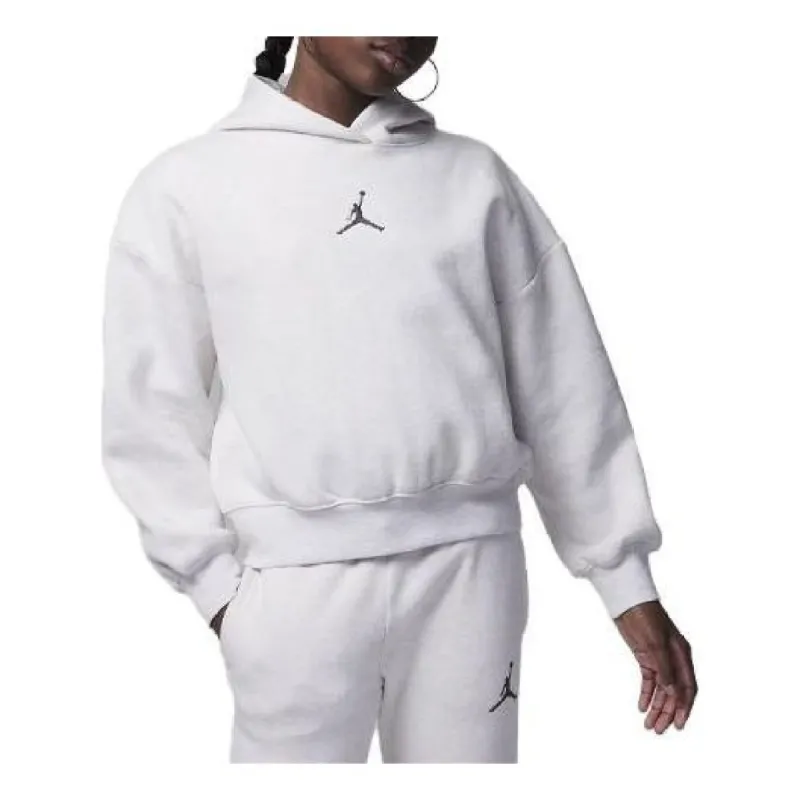 (GS) Air Jordan Girls Overhead Hoodie 'White' 45C695-W6N sold by KicksCrew