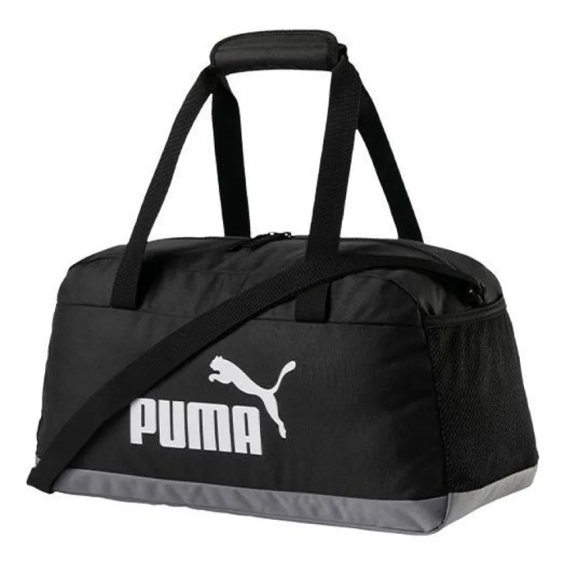 Puma Phase Sports Bag 'Black White' 074942-01 sold by KicksCrew