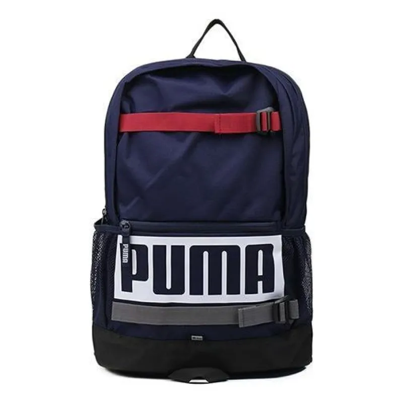 Puma Deck Backpack 'Navy White Red' 074706-24 sold by KicksCrew