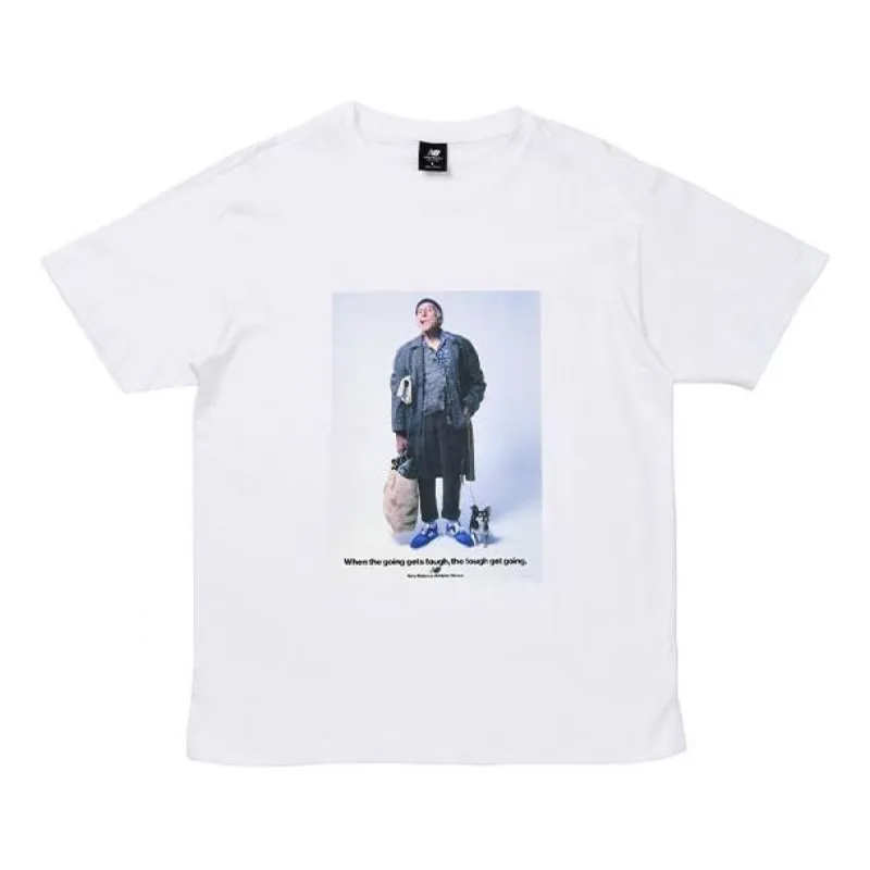 New Balance Essentials Grandpa T-shirt 'White' AMT21569-WT sold by KicksCrew