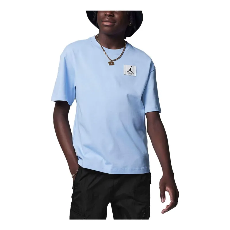 (GS) Air Jordan T-Shirt 'Blue' FQ0783-425 sold by KicksCrew