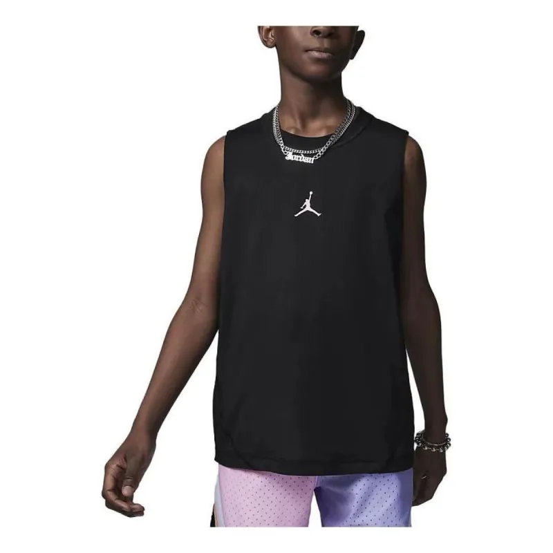 (GS) Air Jordan Tank top Dri-FIT Air 'Black' FQ0666-010 sold by KicksCrew