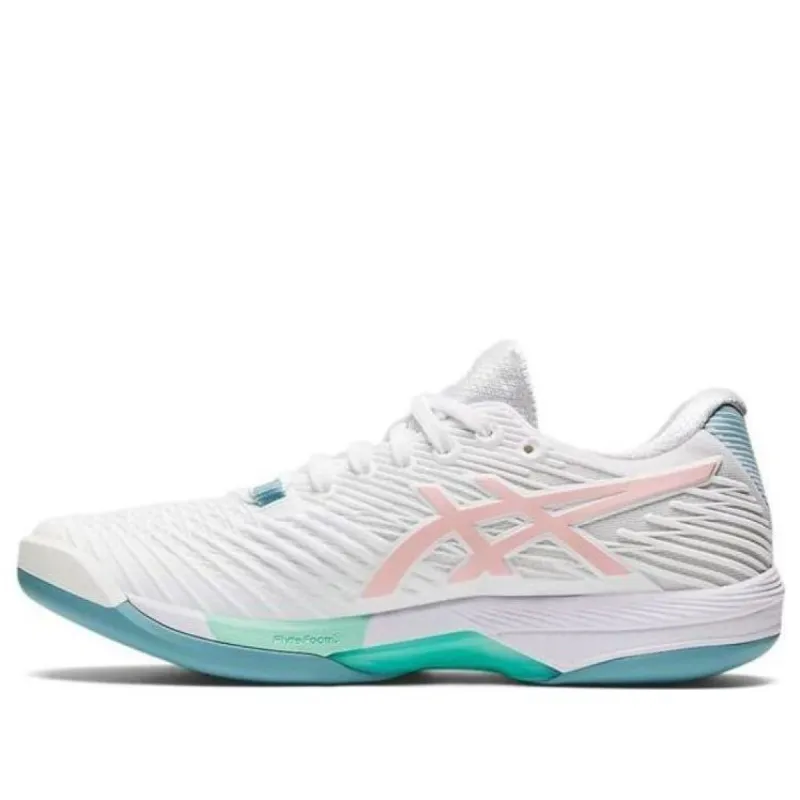 (WMNS) ASICS Solution Speed FF 2 Indoor 'White Frosted Rose' 1042A216-103 sold by KicksCrew
