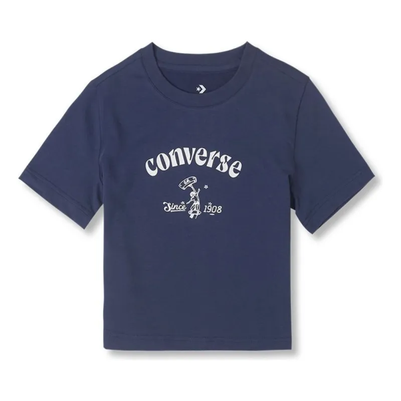 (WMNS) Converse Skateboard Tee 'Navy' 10026166-A02 sold by KicksCrew