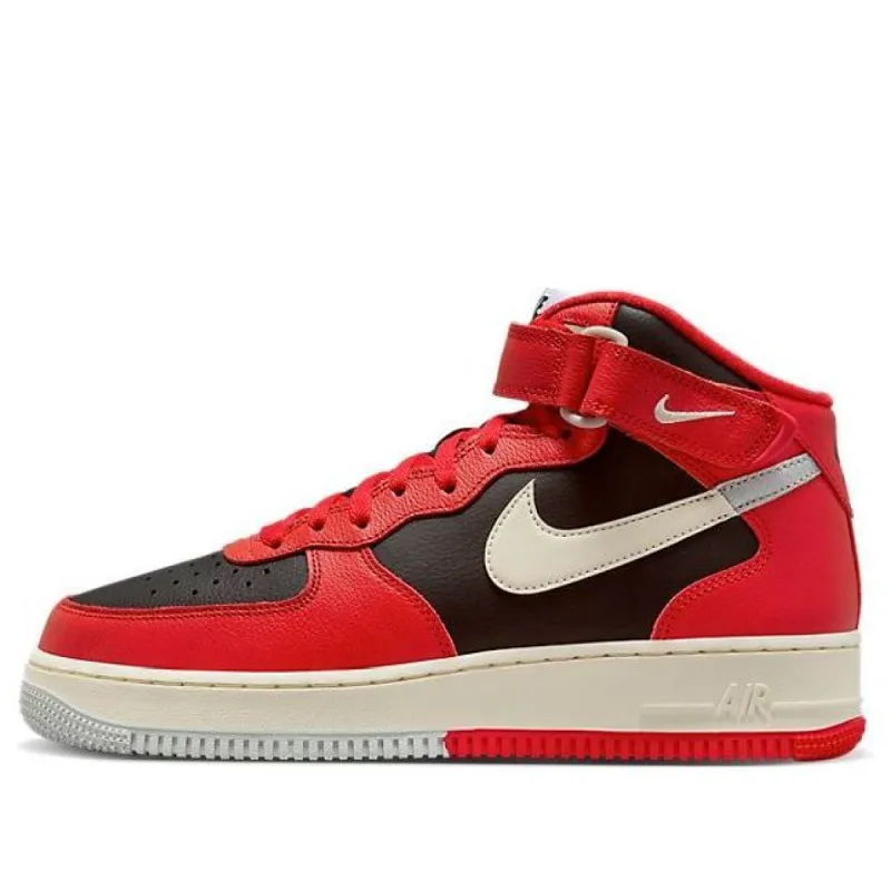 Nike Air Force 1 Mid LV8 'Split Black Red' DZ2554-001 sold by KicksCrew