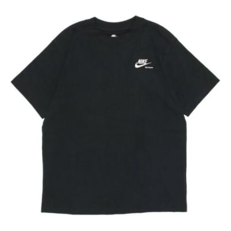 (WMNS) Nike Sportswear Boyfriend T-shirt 'Black White' DR9025-010 sold by KicksCrew