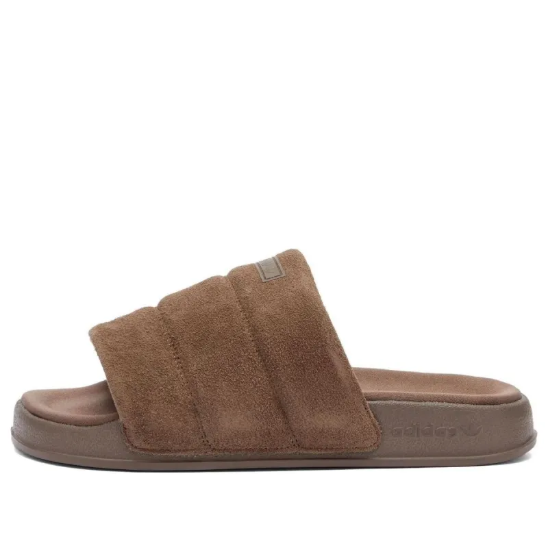 (WMNS) adidas Originals Adilette Essential 'Brown' IE9649 sold by KicksCrew