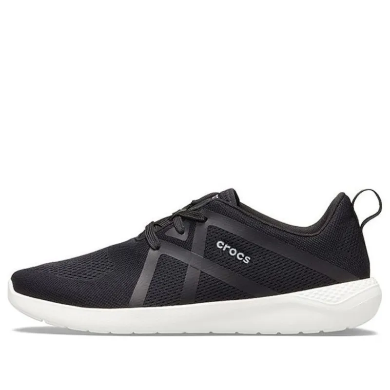 Crocs LiteRide Modform Lace Sneakers 'Black White' 206070-066 sold by KicksCrew