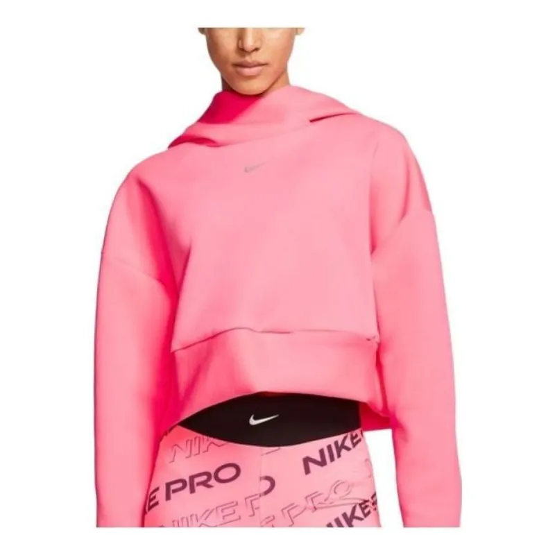 (WMNS) Nike Pro Fleece Pullover Hoodie 'Pink' CJ3592-679 sold by KicksCrew