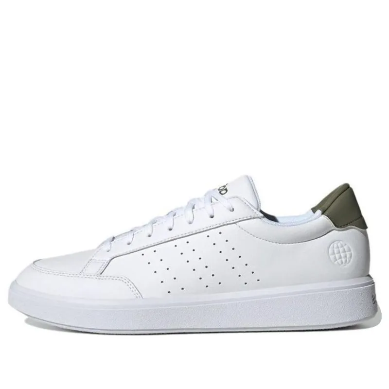 Adidas Nova Court Shoes 'White Olive Green' H06236 sold by KicksCrew