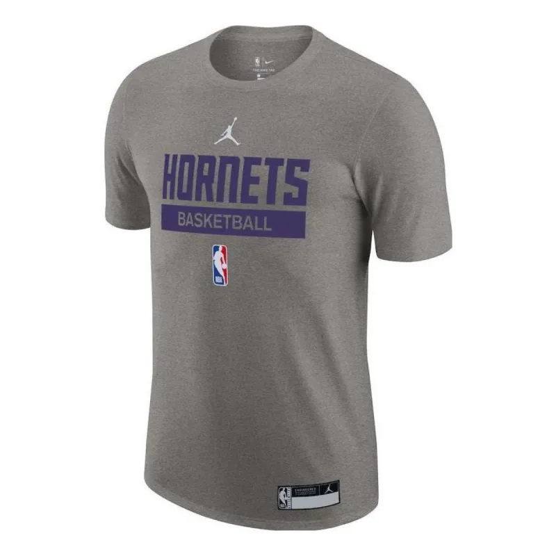 Air Jordan x NBA Charlotte Hornets T-Shirt 'Grey' DR6455-063 sold by KicksCrew
