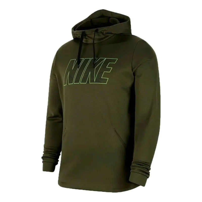 Nike Therma Fleece Pullover Hoodie 'Forest Green' BV2755-325 sold by KicksCrew
