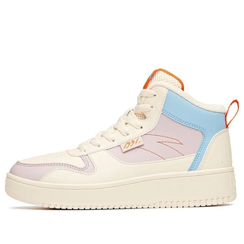 (WMNS) ANTA Lifestyle Series Skate Shoes 'Cream White Multi-Color' 922038010-10 sold by KicksCrew