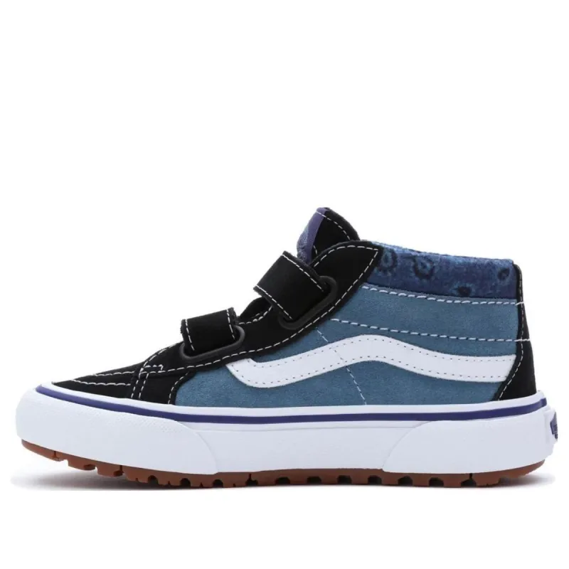 (PS) Vans Paisley Sk8-Mid Reissue MTE-1 Hook and Loop Shoes 'Blue Black' VN0A5KROY61 sold by KicksCrew