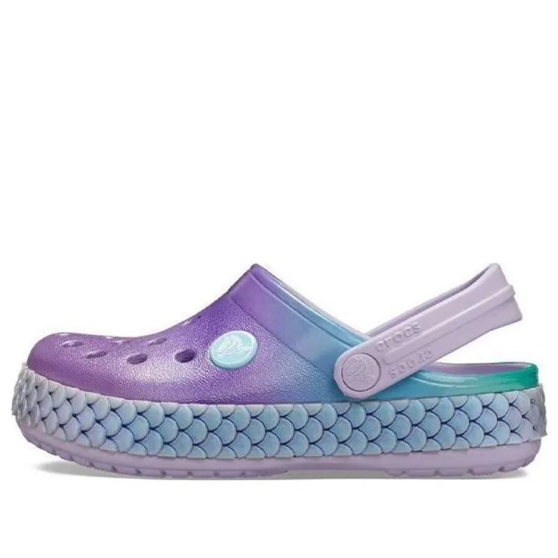 (GS) Crocs Crocband Rainbow Glitter Band Clogs 'Purple Blue' 206344-530 sold by KicksCrew