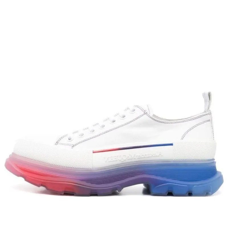 Alexander McQueen Tread Slick Low Lace Up Shoes 'White Multi' 705660W4TGE8994 sold by KicksCrew